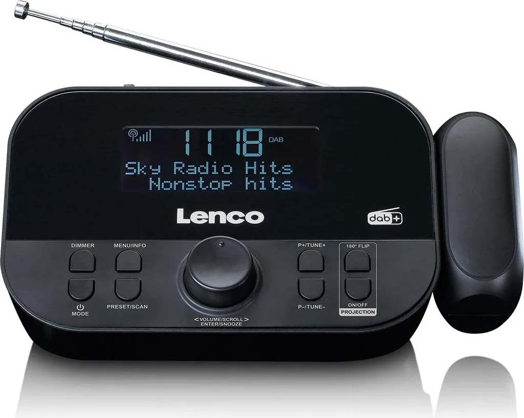 Radio-réveil DAB+ anti-grésillement avec double alarme et heure auto
