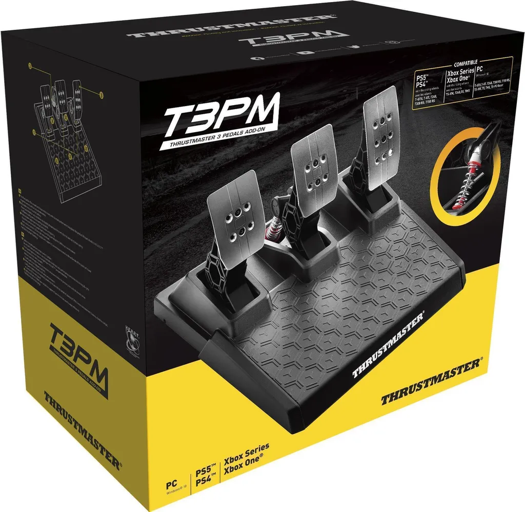 Pédales Thrustmaster T3PM Technologie H.E.A.R.T Précision 12 Bits PC - 7