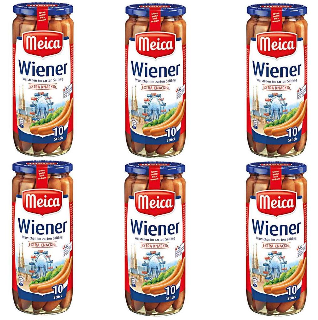 Meica 10 Wiener 500ml confezione da 6 pezzi Immagine del prodotto 