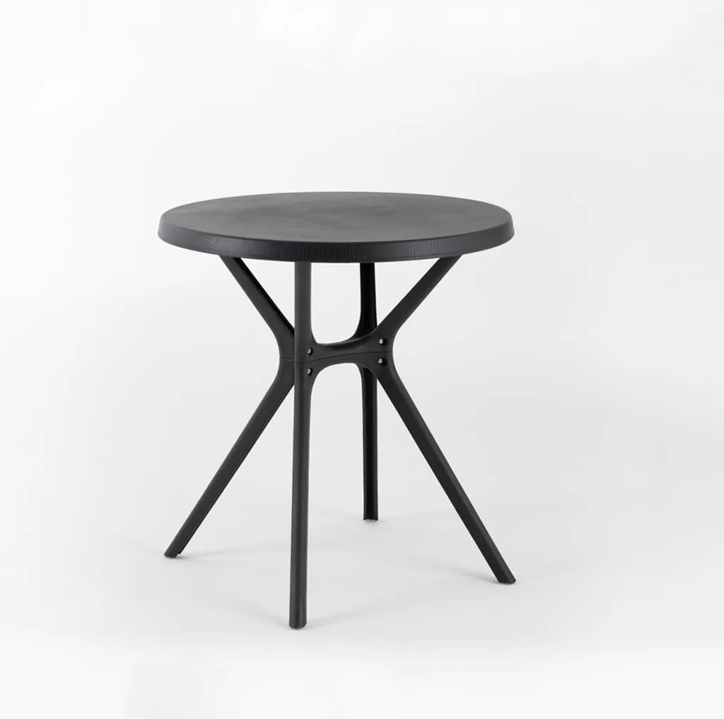 Tavolo Rotondo Ø70 IVAN Antracite: Arredo Bar e Giardino Professionale
