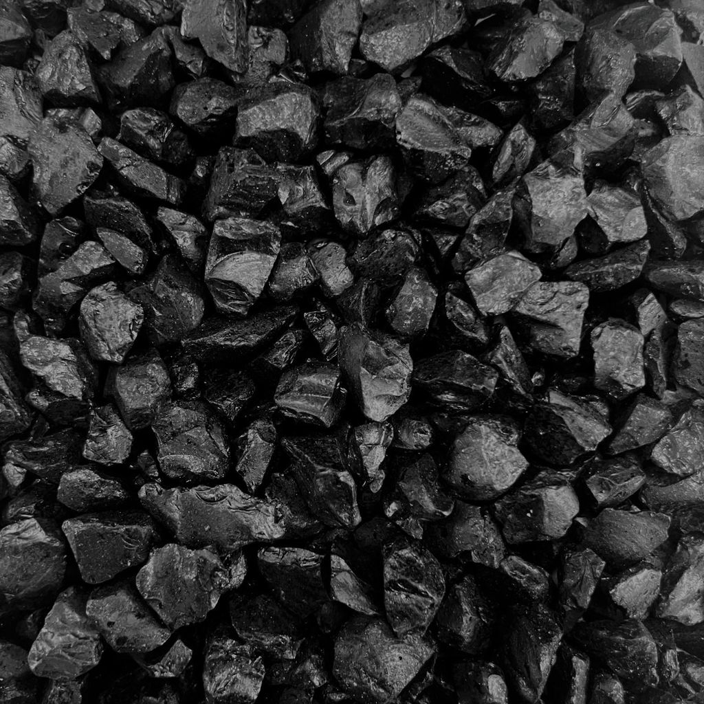 GLASSTEINE 4-10mm. Glaskies 1kg. SCHWARZ