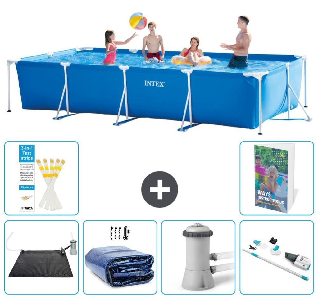 Rechteckiger Frame Pool - 450x220x84 cm - 7-teilig S82