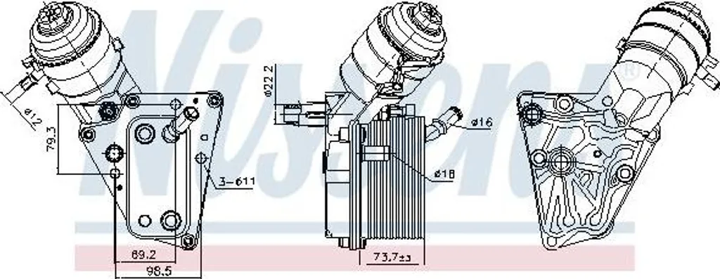 Évitez la Surchauffe Moteur avec le Refroidisseur d'Huile Nissens OE 0650767