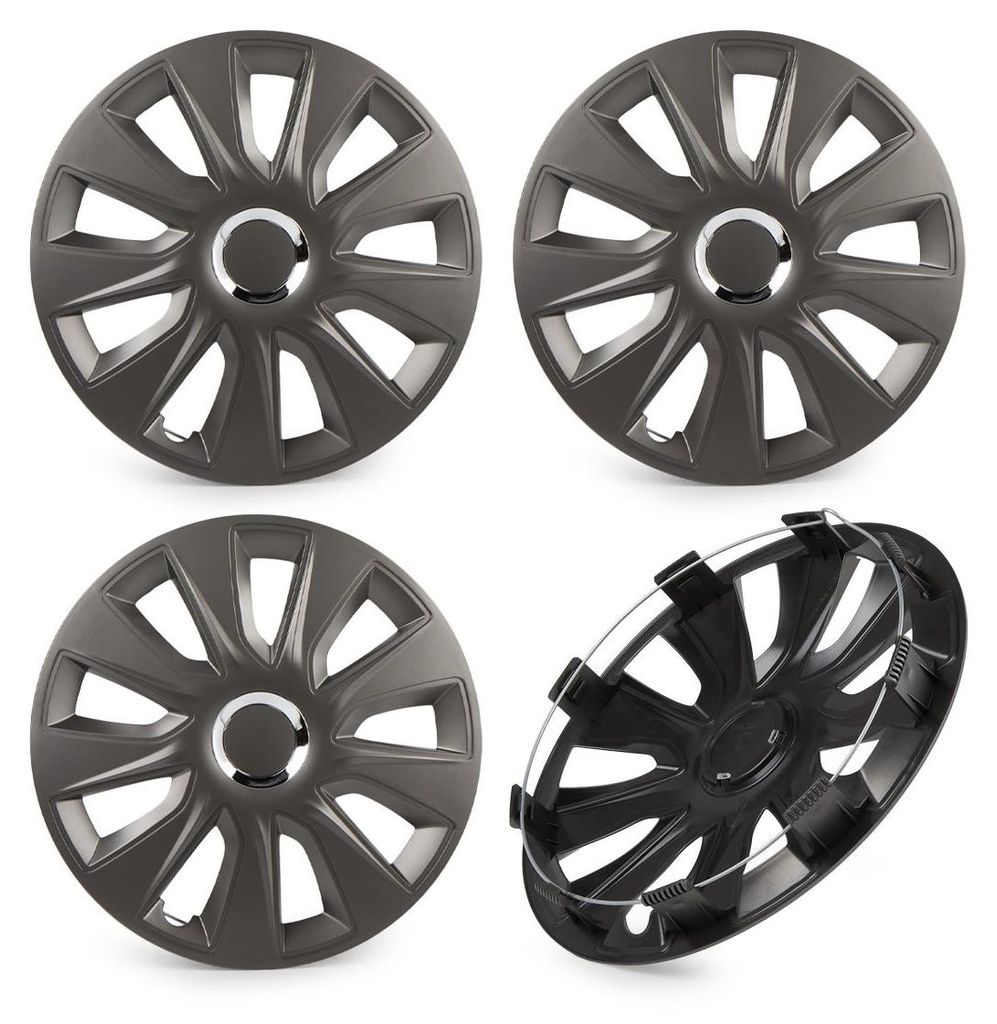 13" Zoll Radkappe Dunkelgrau Radzierblende Radblende für VW Produktbild 