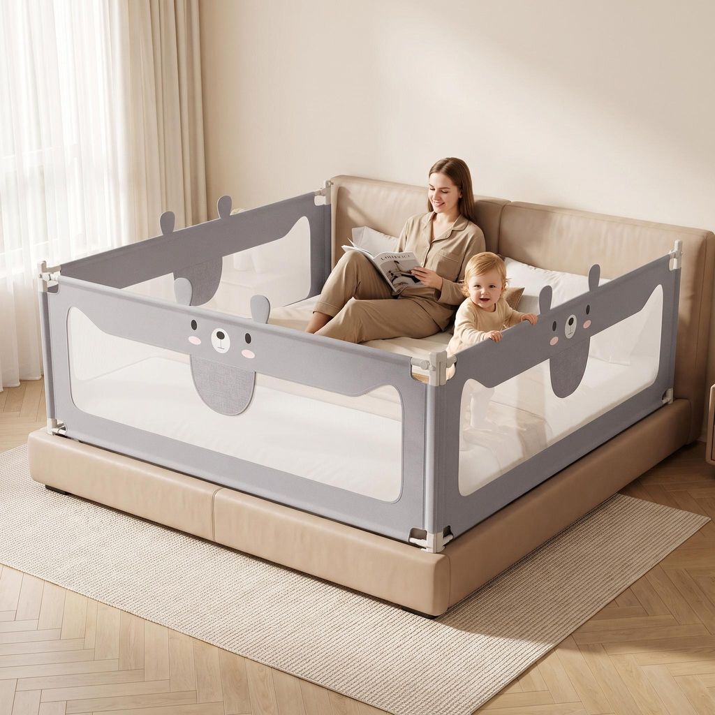 YZNAHRE Bettgitter 180 cm Baby Bett Rausfallschutz Produktbild 