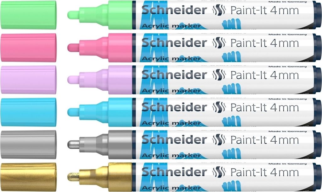 Acrylmarker Paint-It 320 4mm VE=5x6 Farben