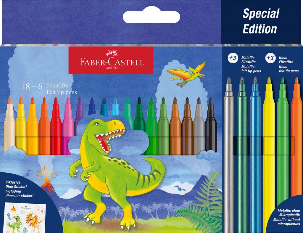 Faber-Castell 554222 Filzstift Dino Produktbild 