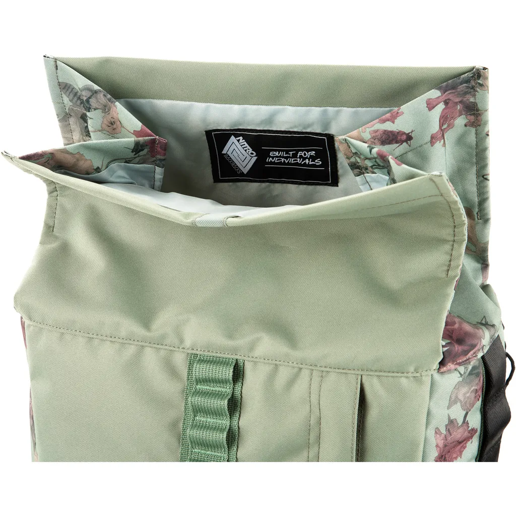 Nitro Scrambler Urban Backpack 28L Dead Flower Verde Tempo Libero - 8
