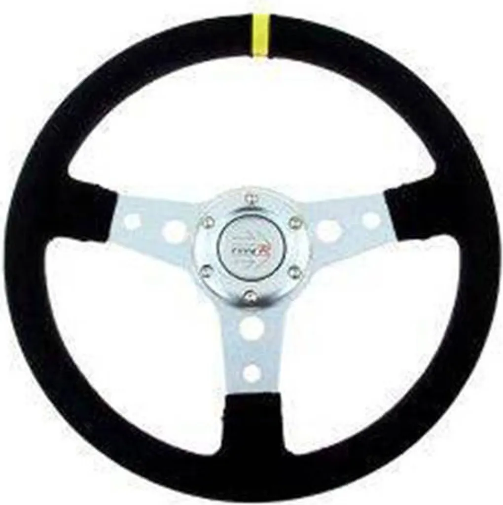 Volant de compétition 350 mm daim noir idéal pour le drift et circuit