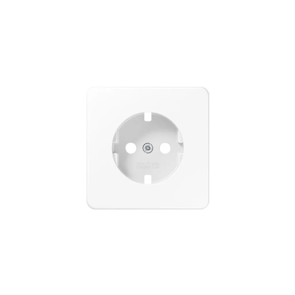 Plaque centrale pour prise Schuko CD1520PLWW - Enjoliveur blanc pur