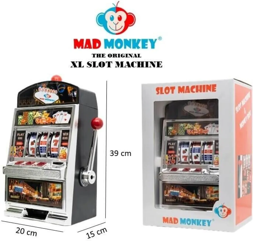 Machine à Sous Tirelire Interactive Mad Monkey avec Sons