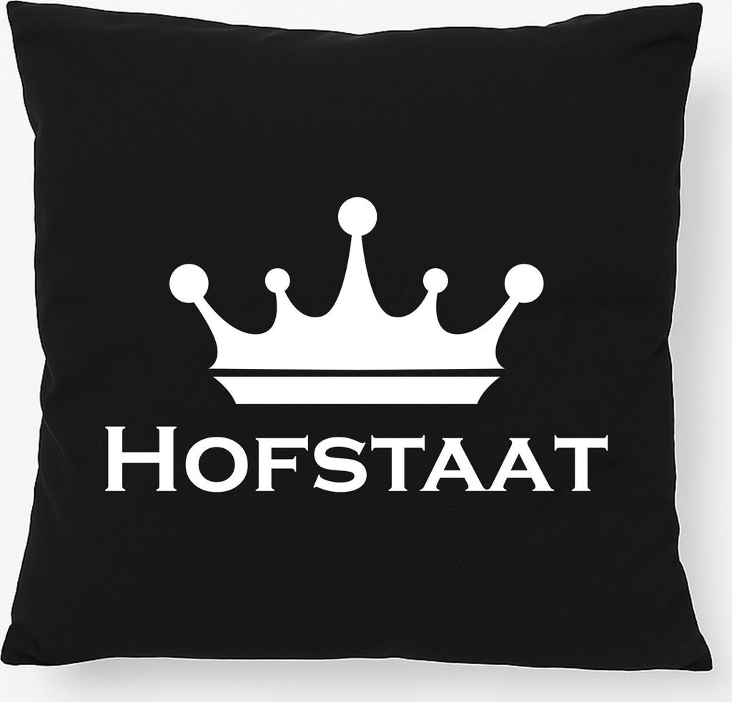Huuraa Kissen Hofstaat Schützenfest 40x40cm mit Füllung Black Baumwolle Dekokissen Geschenkidee