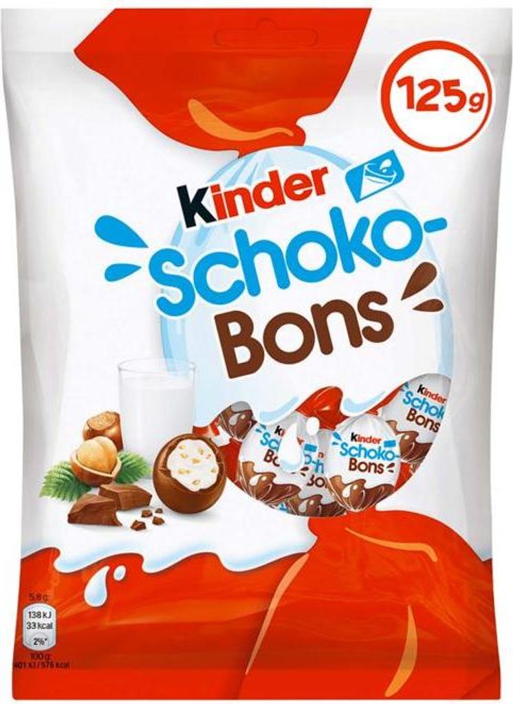 Ferrero Kinder Schoko-Bons, Chocolate snacks, 125 g, 2401 Produktbild 