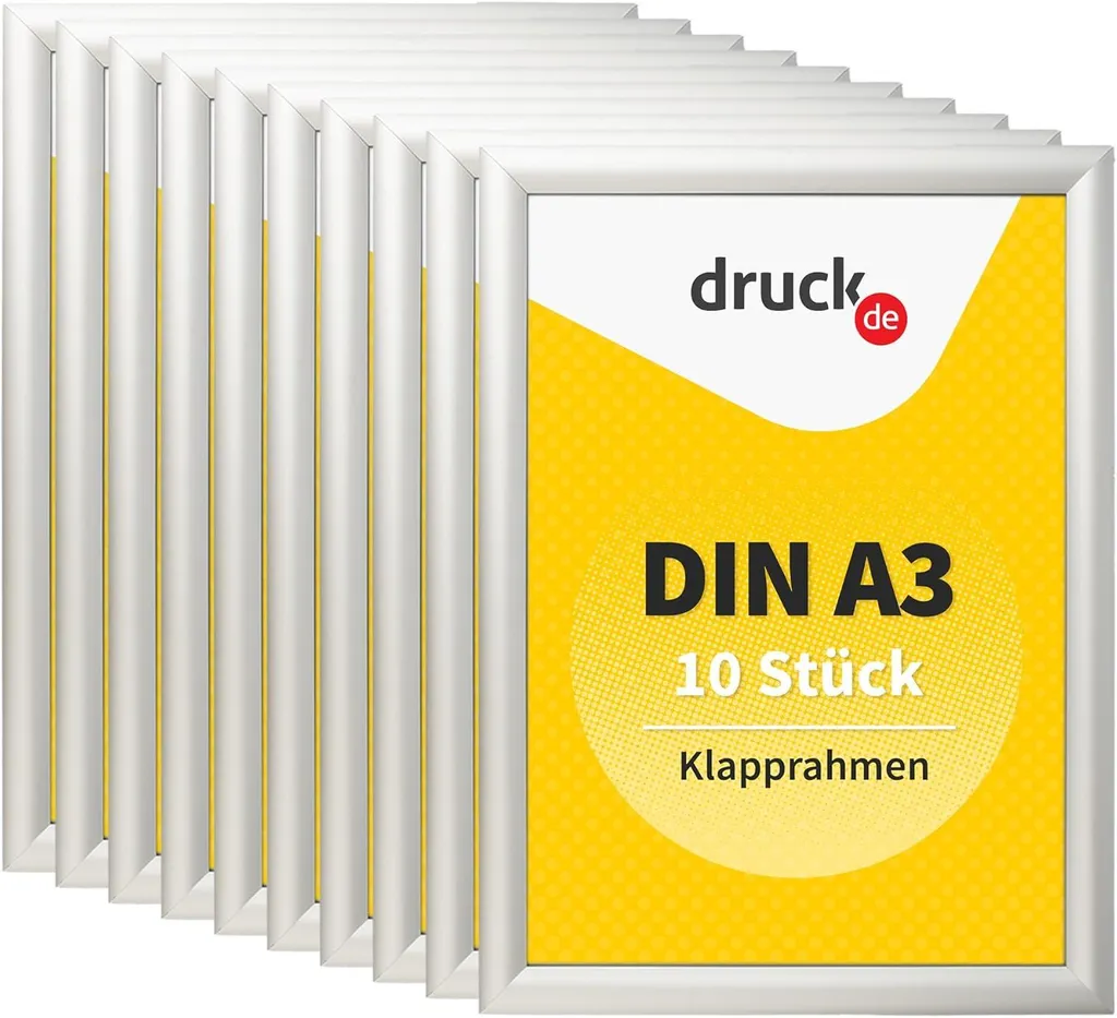 Cornice a Scatto Professionale DIN A3 - Alluminio 25mm (10 Pz)