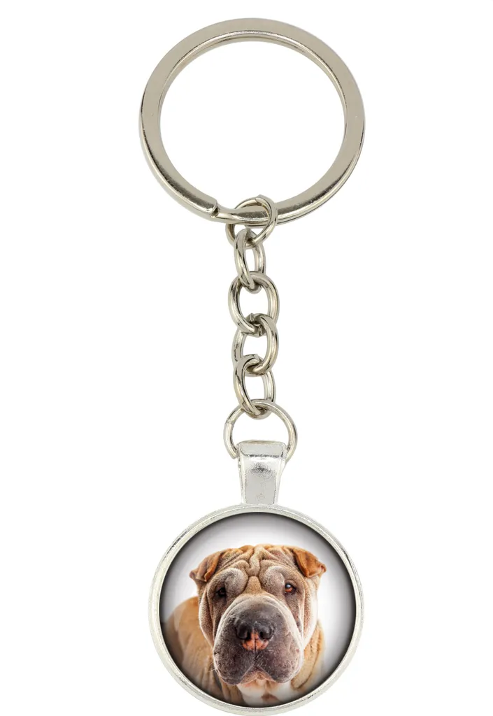 Shar Pei - portachiavi con la tua foto, decorazione per chiavi, ciondolo per borsa del marchio Art-Dog