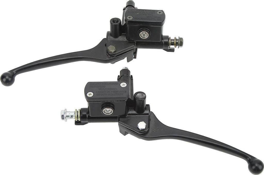 1 Paar 22 mm/0,87 Zoll Bremskupplungs-Hauptzylinderhebel Schwarz für Gy6 50 cc 110 cc 125 cc 150 cc 250 cc Roller