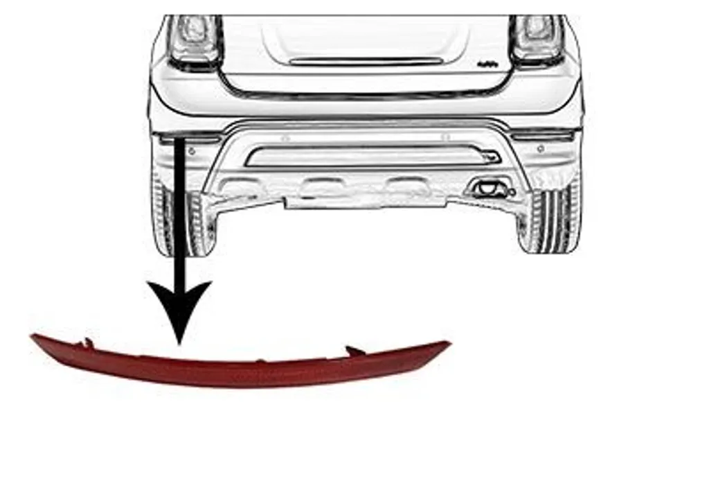 Catadioptre gauche VAN WEZEL 1604929 pour pare-chocs arrière FIAT