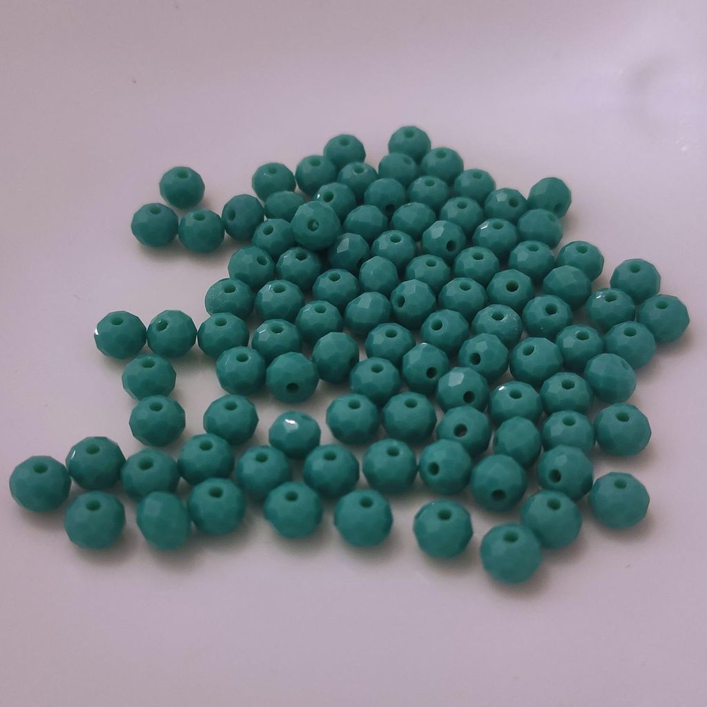Perles en verre - type "facettes" - 140 pièces - 4 mm - Image du produit 