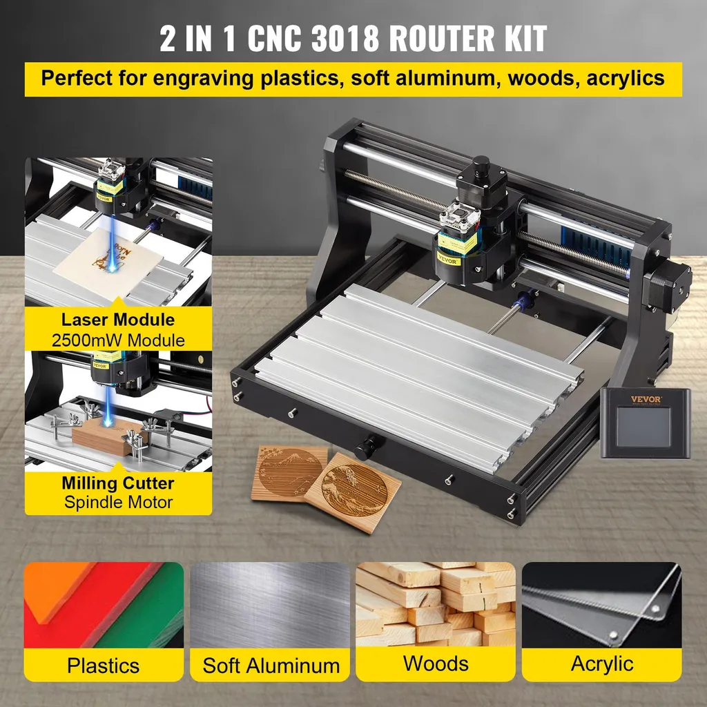 CNC 3018 Pro Graveur Laser : Solution Complète pour Gravure sans PC