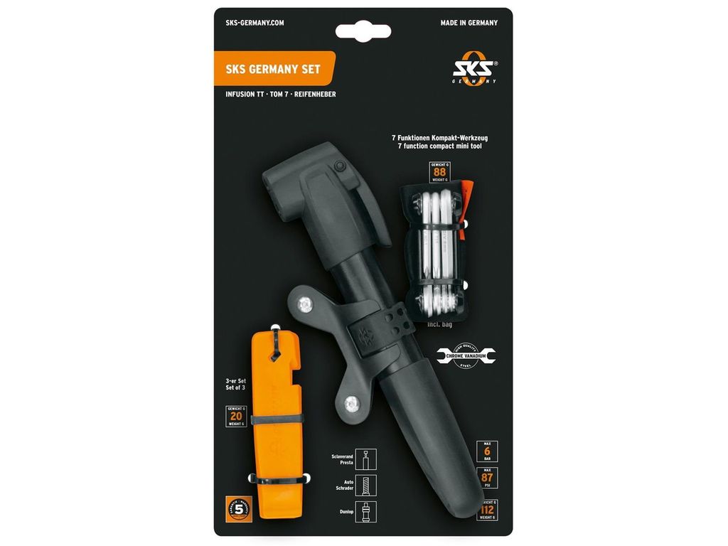 SKS GERMANY Set: INFUSION TT Minipumpe, TOM 7 Multitool, 3 Produktbild 