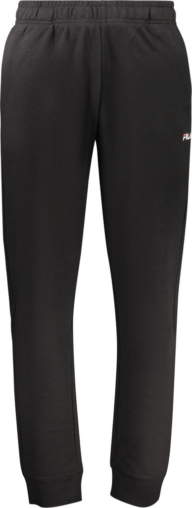 Lange Schwarze Herren-Trainingshose aus Baumwolle mit Taschen