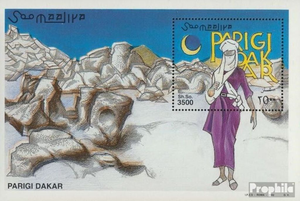 Briefmarken Somalia 2002 Mi Block95 (kompl.Ausg.) postfrisch Rallye Paris Dakar