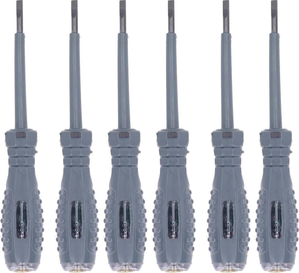 6 Stück Spannungsprüfer mit LED-Farblicht, hohe Helligkeit, berührungsloser elektrischer Prüfstift für Wartungsschlitze