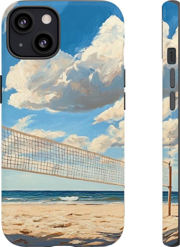 Beachvolleyball am sonnigen Strand – Hülle Kompatibel mit iPhone 13