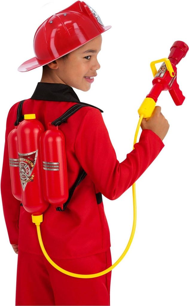 Smiffys - Kinder Kostümzubehör "Super Soaker", Feuerwehrmann Set SM2265 (Einheitsgröße) (Rot)