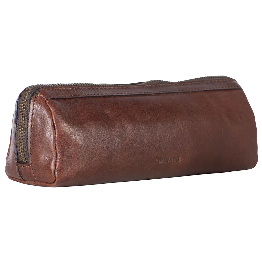 Trousse à crayons cuir robuste marron pour ne plus perdre vos stylos - 2