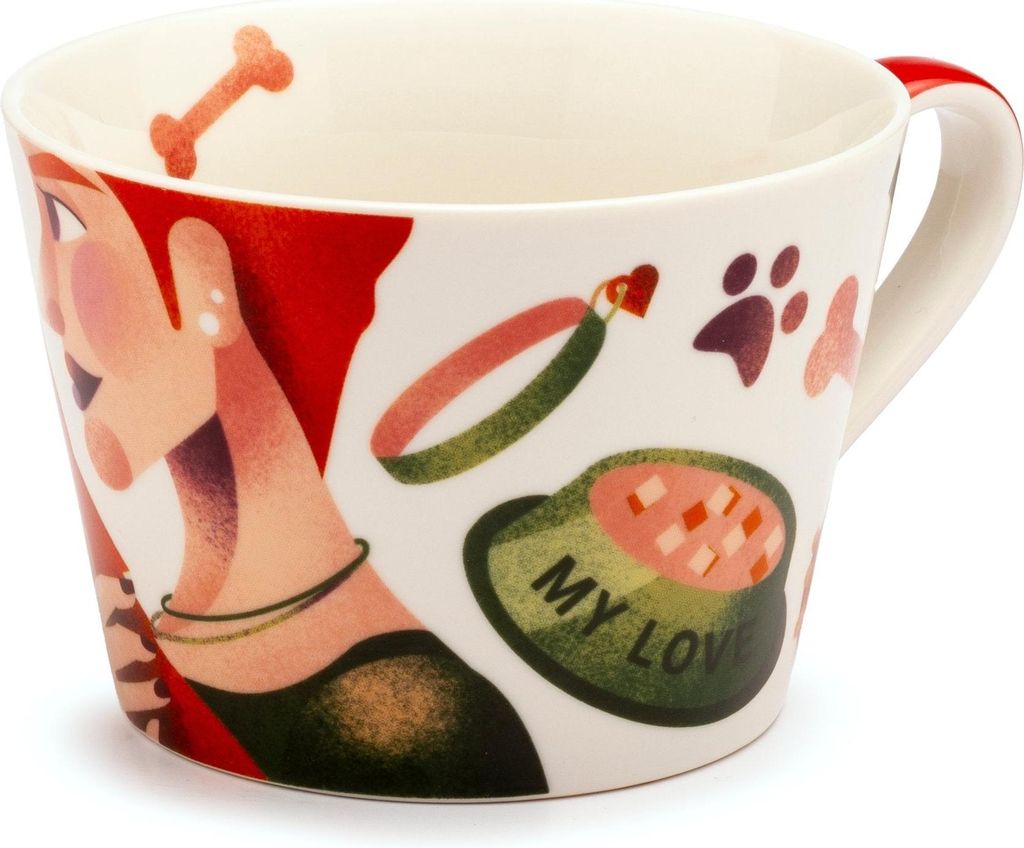 Palais Royal - Tasse Leidenschaft Dekor Hunde - Keramik, 460ml