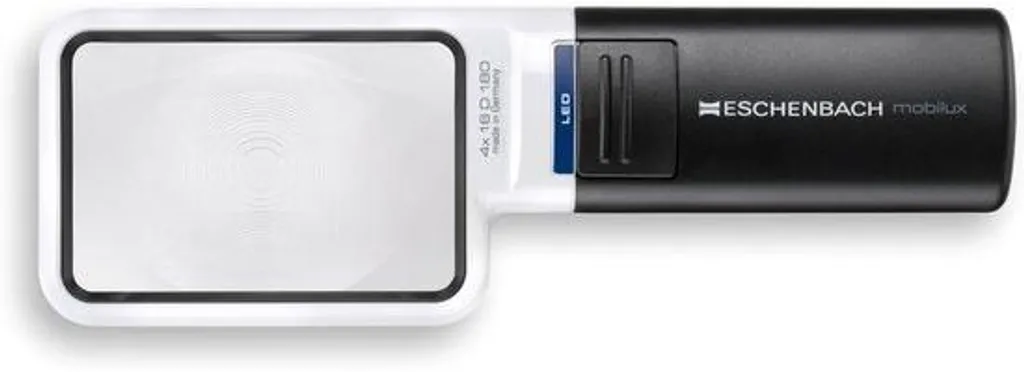 Loupe à main avec éclairage LED 4x pour lecture confort malvoyants