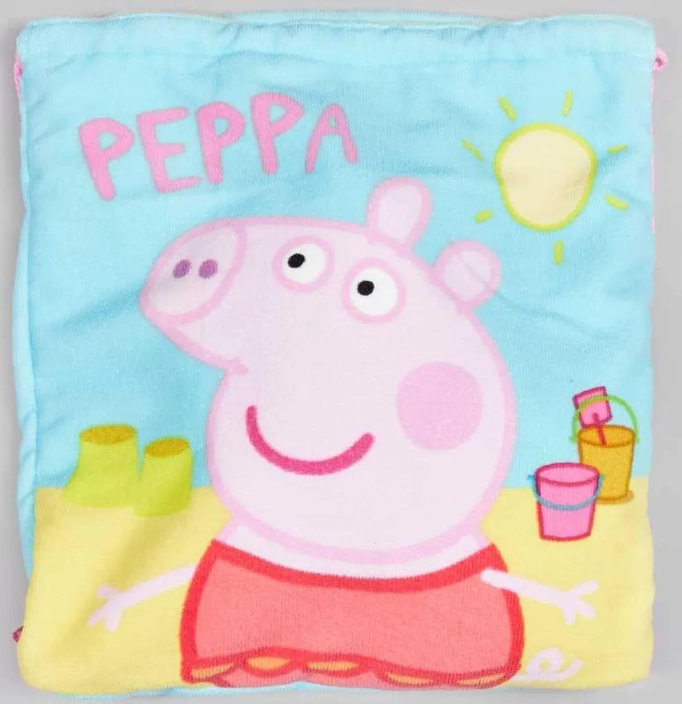 Zaino Spiaggia Peppa Pig 2-in-1: Si Trasforma in Telo Mare per Bambini