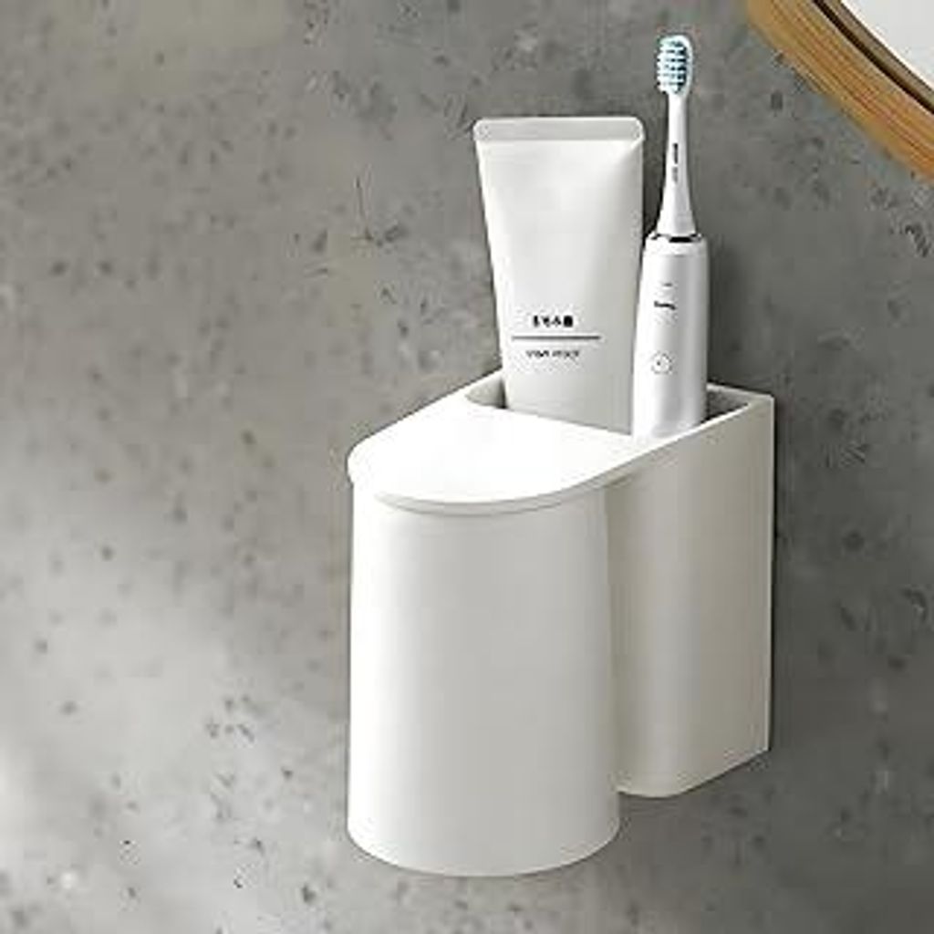 Ateweita Zahnbürstenhalter Wand, Magnetischer Elektrische Zahnbürsten Halter Organizer Aufbewahrung Ohne Bohren, Toothbrush Holder für Bad & Dus...