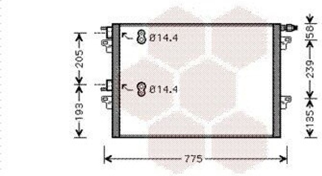 VAN WEZEL 43005297 Kondensator Klimaanlage Klimakondensator für RENAULT ESPACE IV (JK0/1)