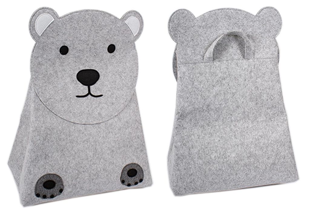 XXL Kinder Filz Aufbewahrungsbox Spielzeugkiste Tiere H73cm Produktbild 