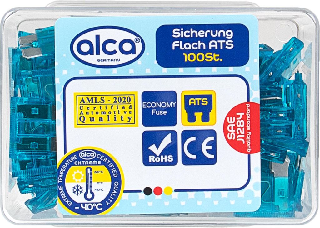 alca® Fusibles plats 15 A par lot de 100 dans une boîte Image du produit 