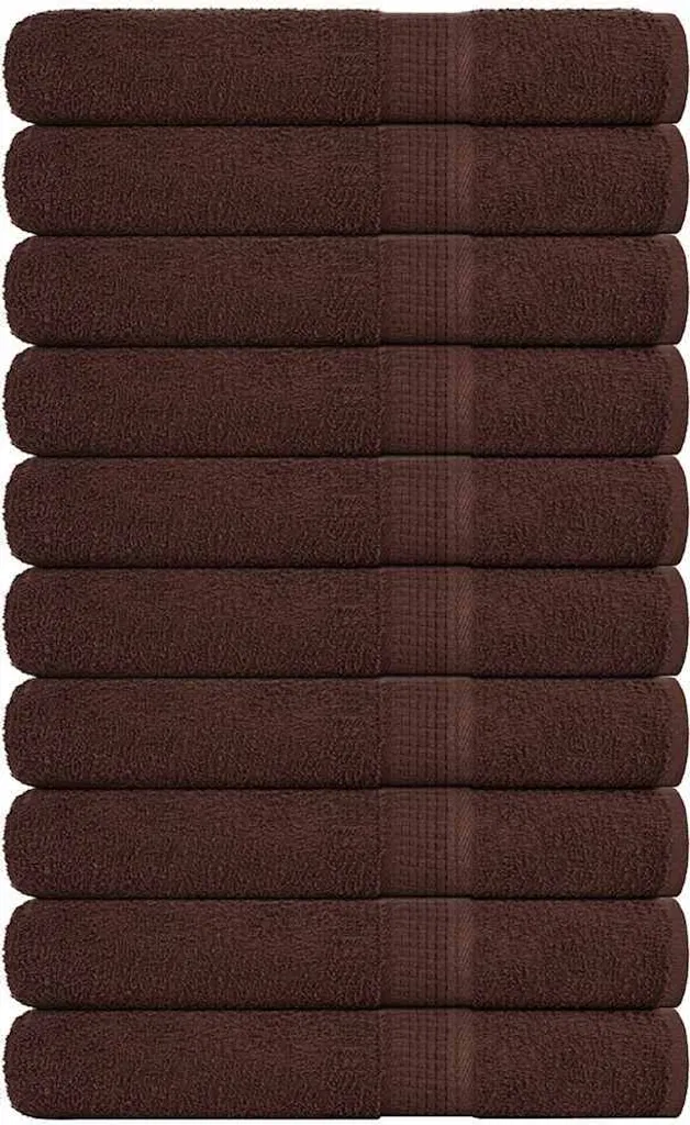Stock 10 Asciugamani Sauna Marroni FROGN 80x200 cm 100% Cotone