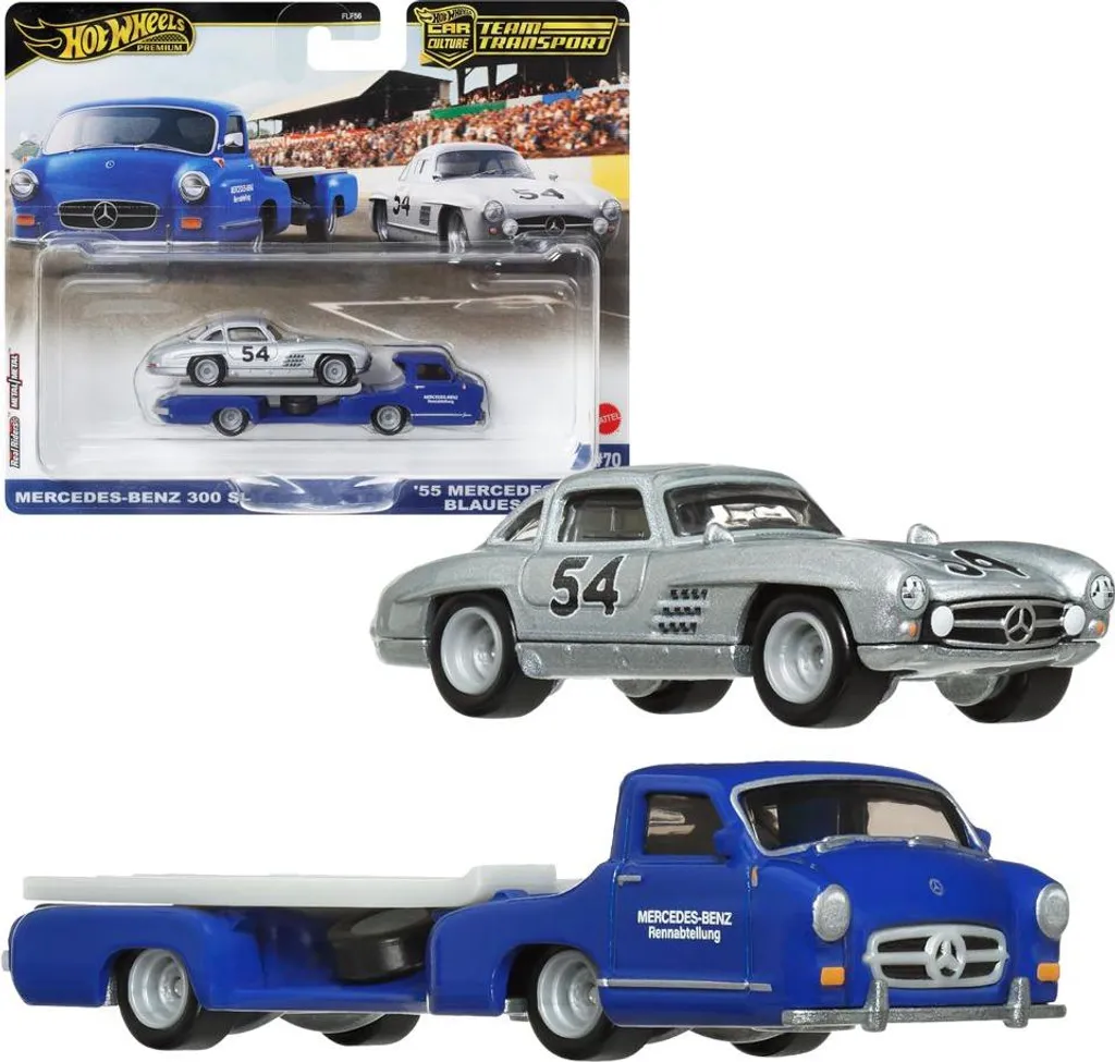 Mercedes-Benz Hot Wheels Miracle Bleu avec Pneus Real Riders et Métal Diecast