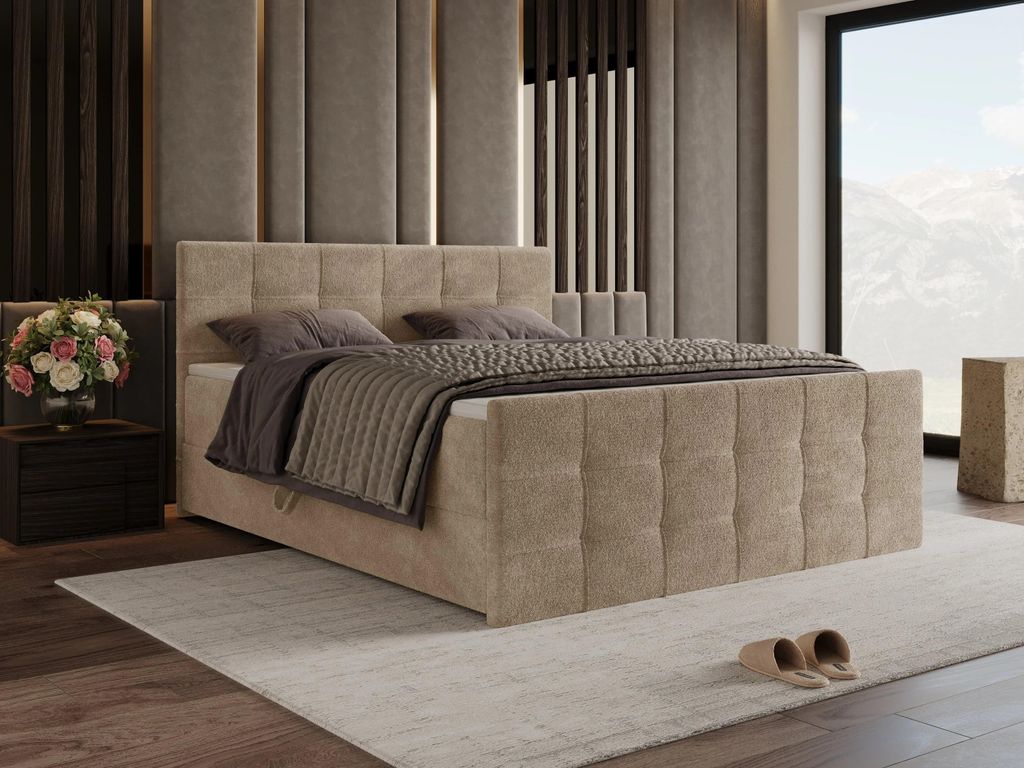 Chilly Möbel Design Bett Modena - Komfort Boxspringbett mit Produktbild 