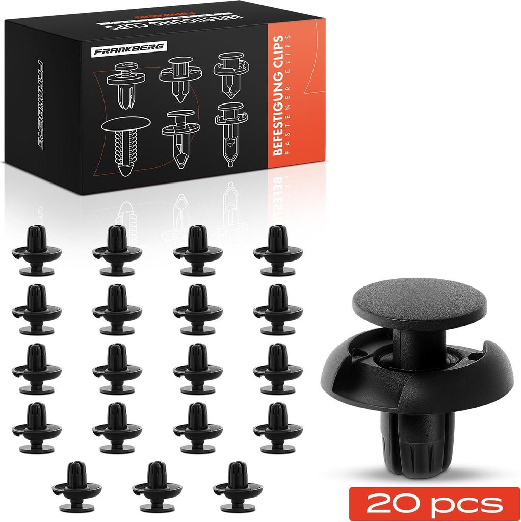 Frankberg 20x Befestigungsclips Stoßstange für Honda Civic VIII CR-V RD Jazz