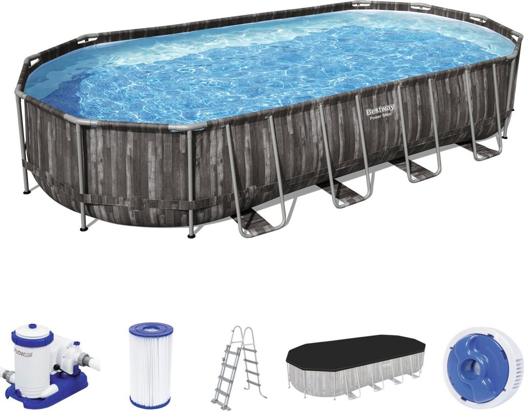 Zestaw basenowy Bestway Oval 7,32x3,66x1,22 m Zdjęcie produktu 