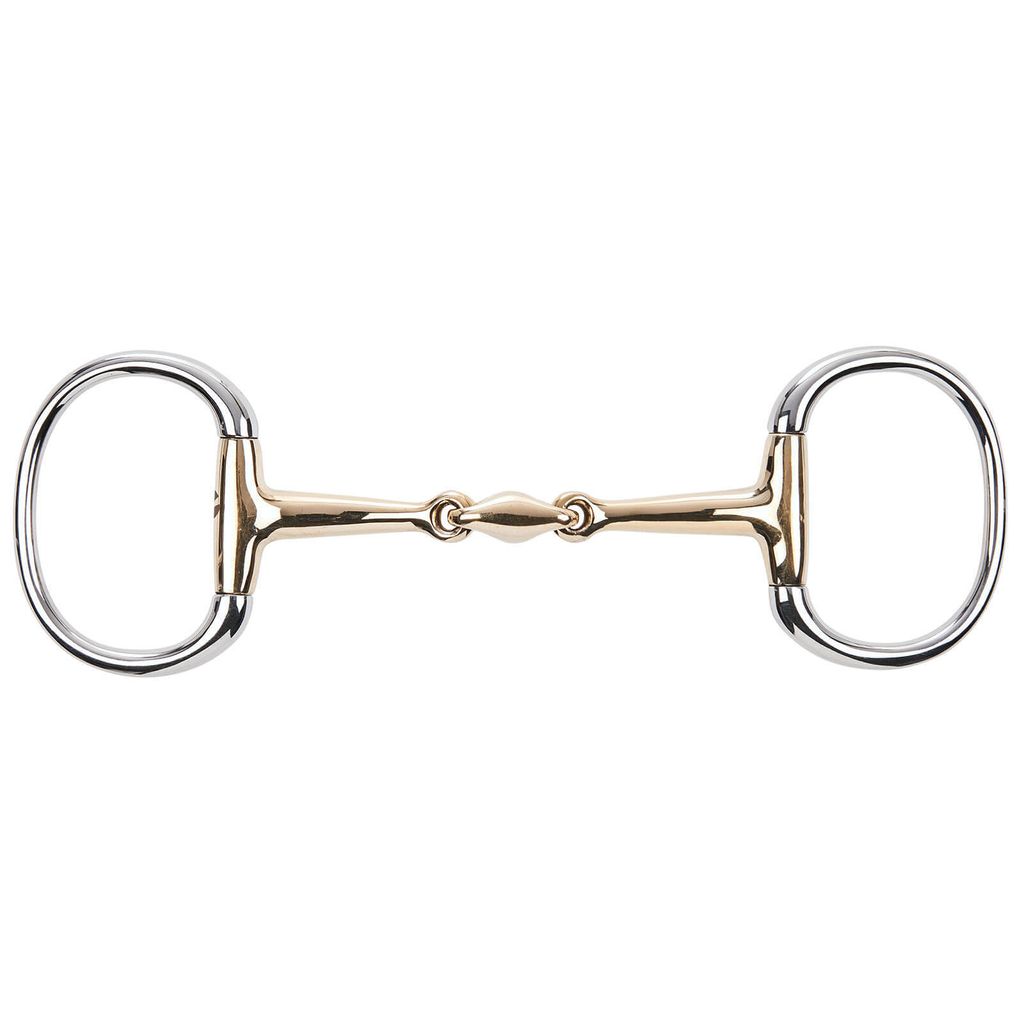 BUSSE Olivenkopfgebiss Doppelt Gebrochen KAUGAN 14 mm Gebiss 11,5 cm