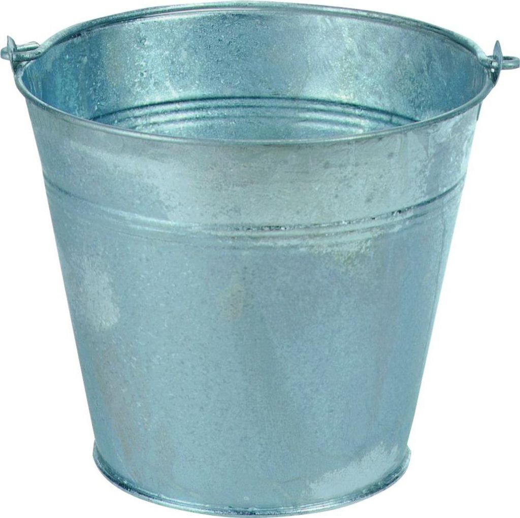 Dönges Eimer, aus Stahlblech, verzinkt, 12 l (Stahleimer Wassereimer Zinkeimer)
