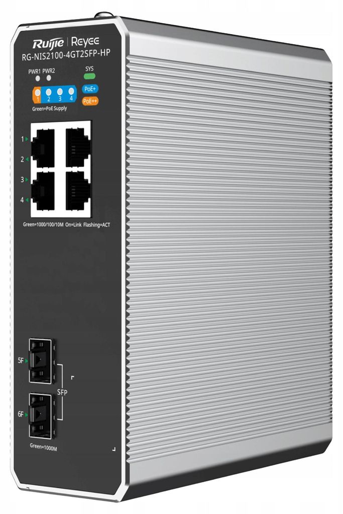 Reyee RG-NIS2100-4GT2SFP-HP Industrial switch - Switch - 1 Gbps