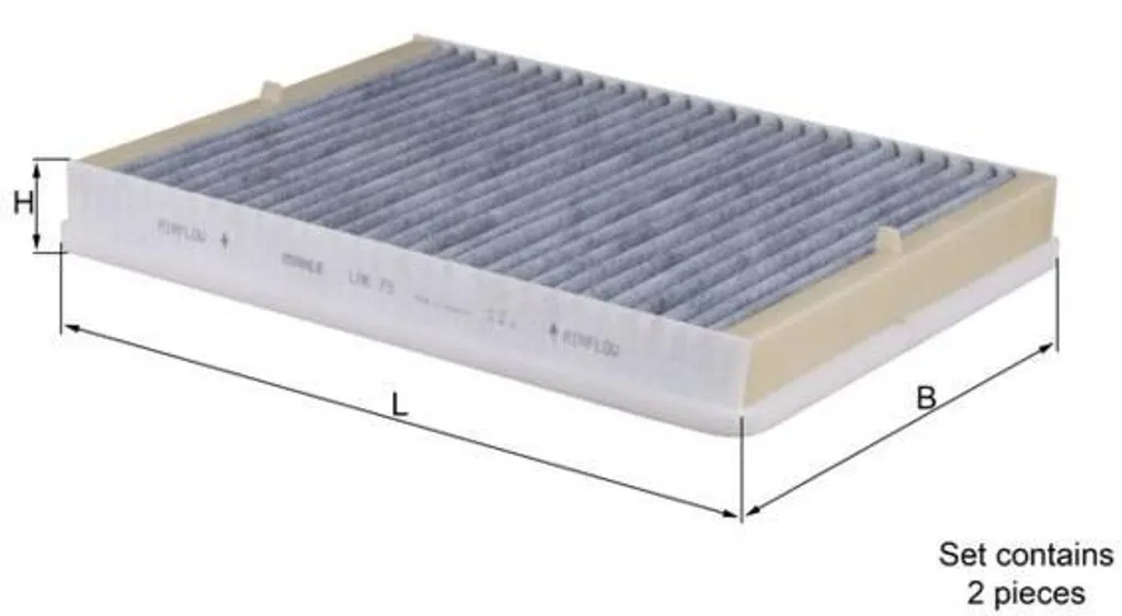 Filtre à pollen MAHLE LAK 73/S pour BMW 5 : air purifié et sans odeur