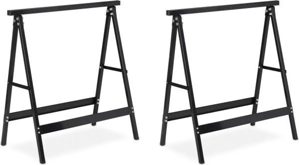 Support de sciage lot de 2 tréteaux acier pour établi et rénovation