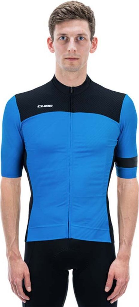 Cube Blackline Kurzarm-radtrikot Blau M Mann Blau M