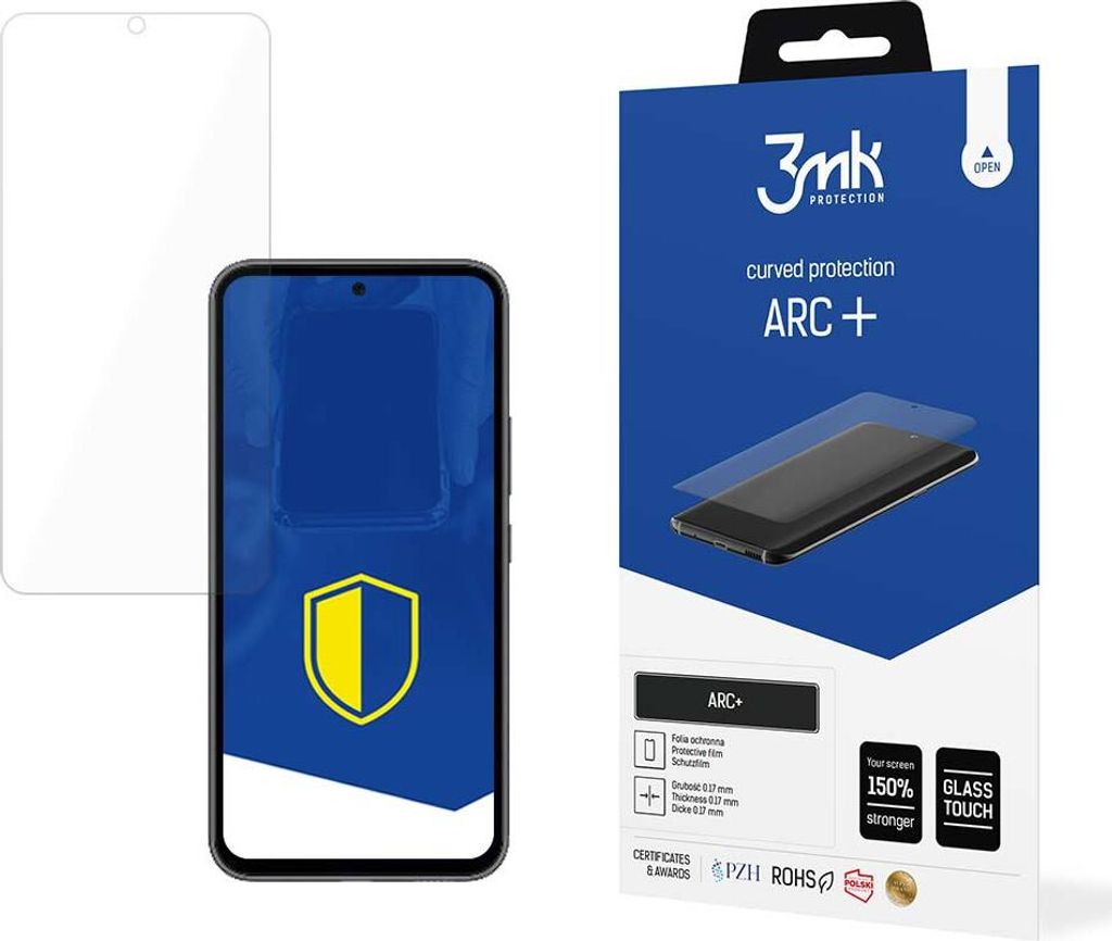 3mk Display Schutzfolie ARC+ für Samsung Galaxy A54 5G 0,17mm Self-Heal (2 Stück)