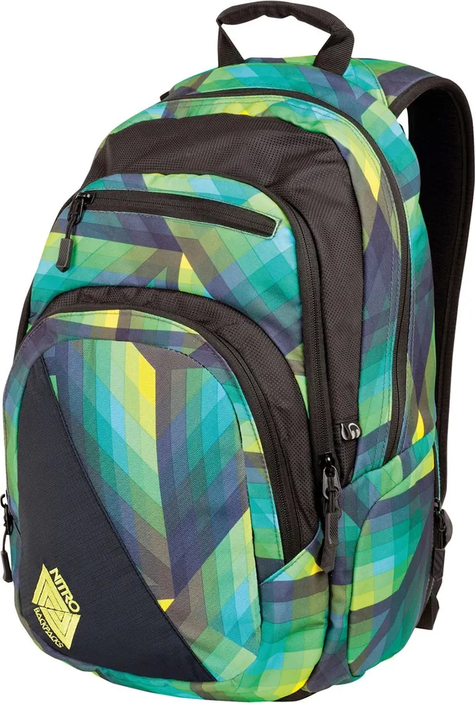 Zaino NITRO Stash 29 Geo Green: Laptop 15" e Scomparto Termico